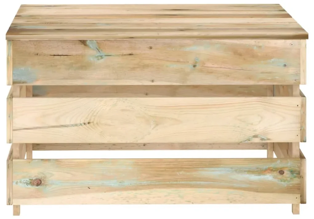 vidaXL Tuintafel pallet geïmpregneerd grenenhout