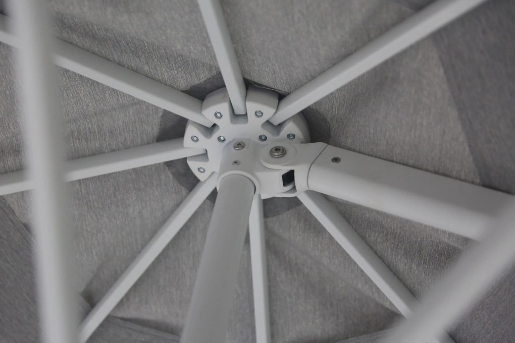 Zweefparasol 3.5m S2 Excellent (excl. voet) Grijs-antraciet Camello Luna