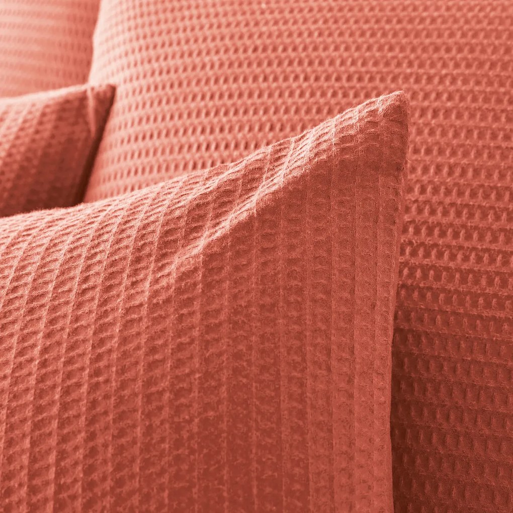 Kussensloop in gewassen katoen, gewafelde stof, Tifly