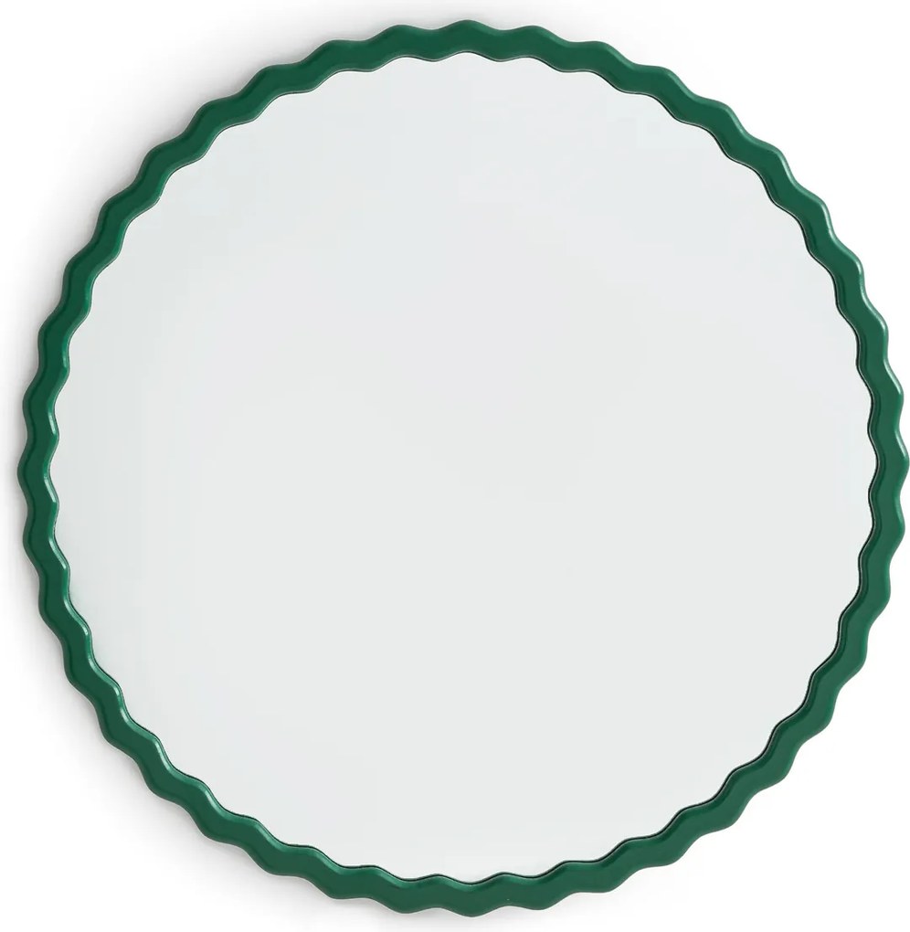 Gegolfde spiegelØ60 cm, Nadima