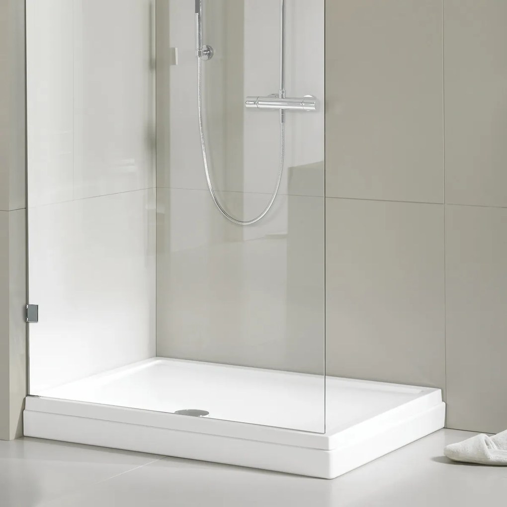 Riho Davos rechthoekige douchebak 130x90cm wit glans