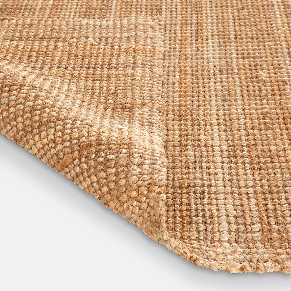 XL rechthoekig vloerkleed in jute, Aftas