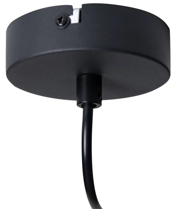 Moderne hanglamp zwart 40 cm - Koopa Modern E27 rond Binnenverlichting Lamp