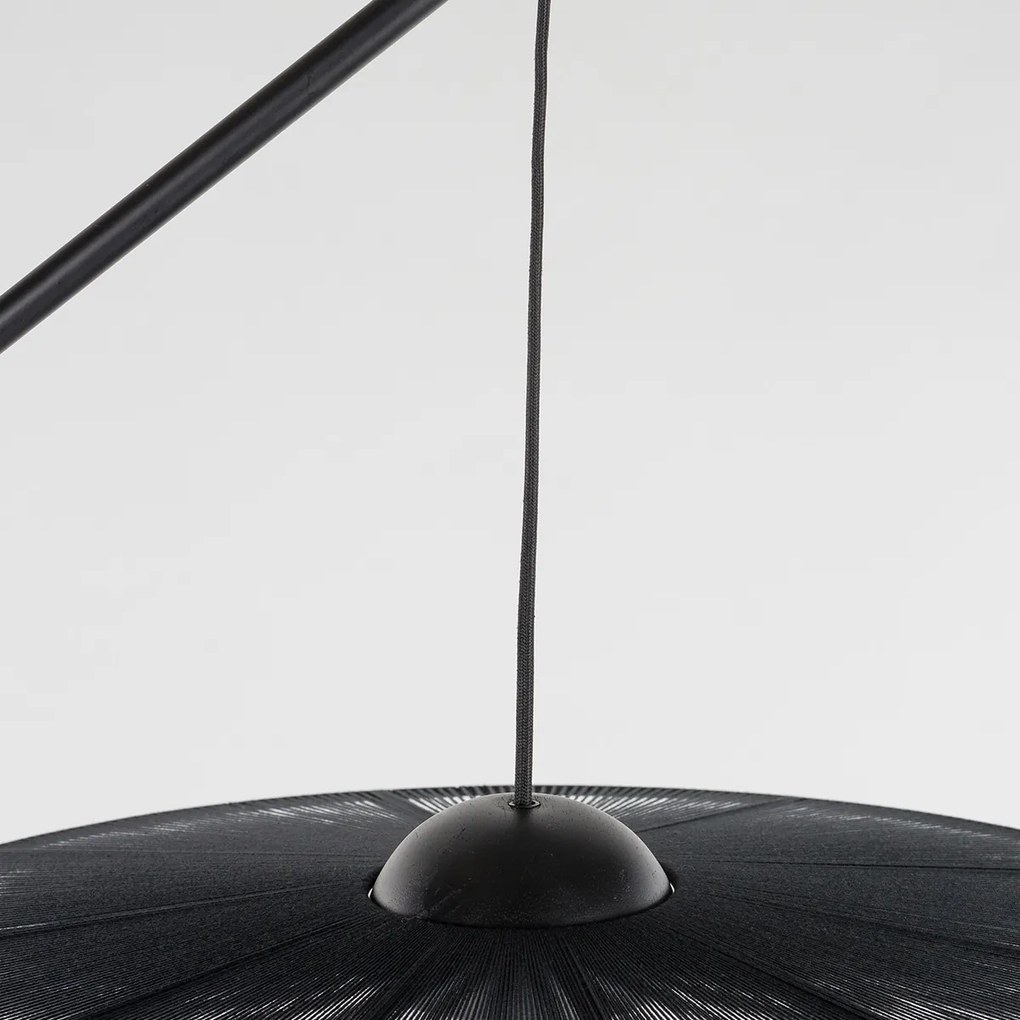Zuiver Belle Black Design Vloerlamp Verstelbaar Walnoot Zwart