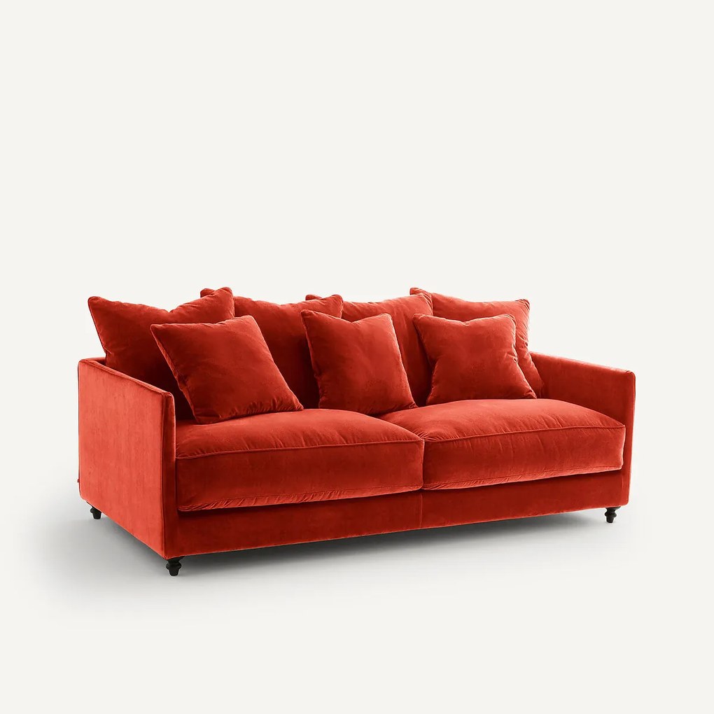 Omvormbare 3-zits fluwelen zetel, Lazare