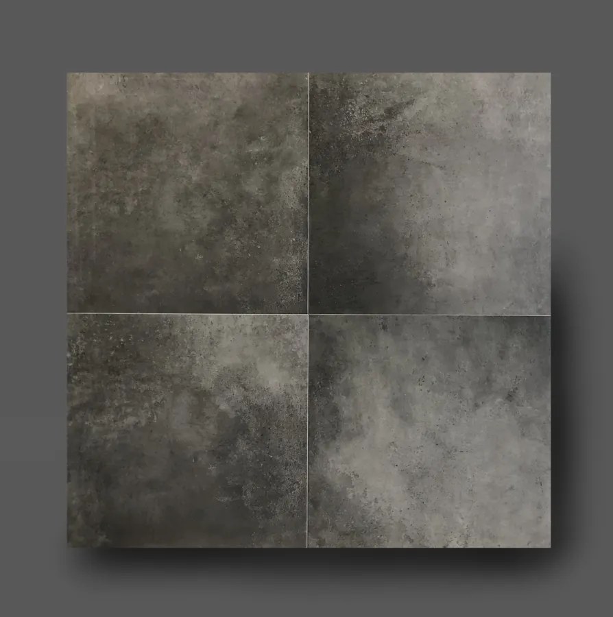 Vloertegel 80x80 Cm Betonlook Antraciet DC90