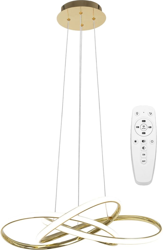 Moderne LED plafondlamp PILOT APP815-CP Node Gold