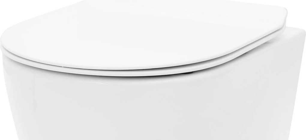 TOILETZITTING UF DUROPLAST FLAT WHITE