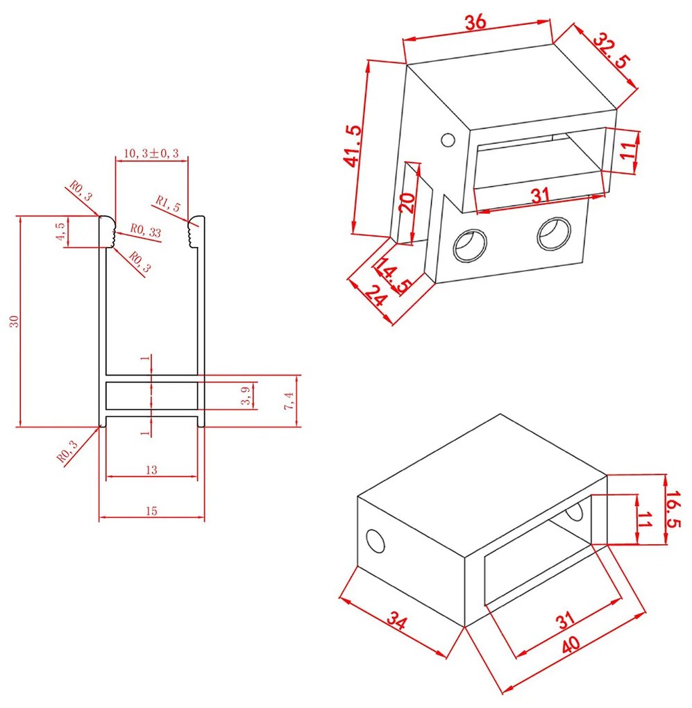 Saniclear Modern douchecabine 120x80 met 80cm deur anti-kalk chroom