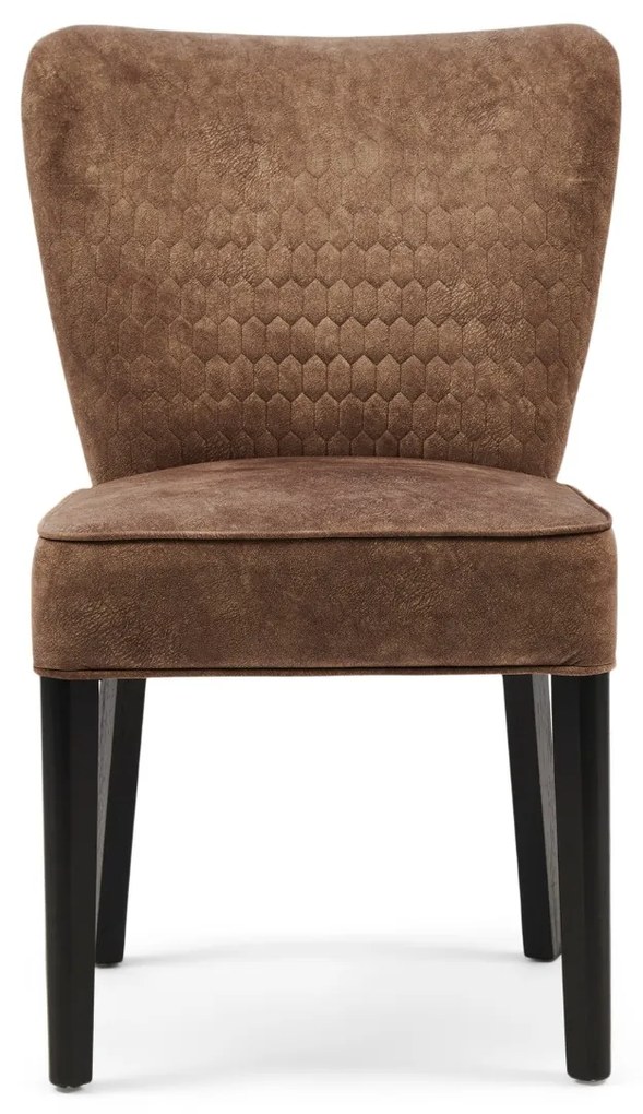 Rivièra Maison - Louise Dining Chair, berkshire, truffle - Kleur: bruin
