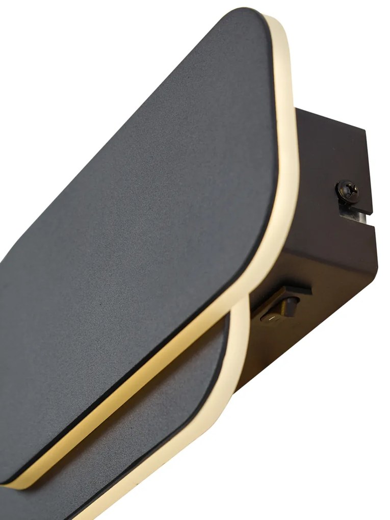 Moderne wandlamp zwart incl. LED 3 staps dimbaar - Dias