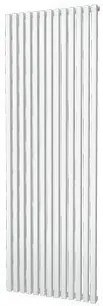 Plieger Siena designradiator verticaal enkel 1800x606mm 1422W zilver metallic