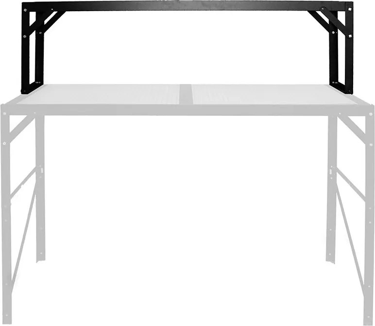 Vitavia tafelopzetstuk - zwart - 121 x 28 x 39 cm