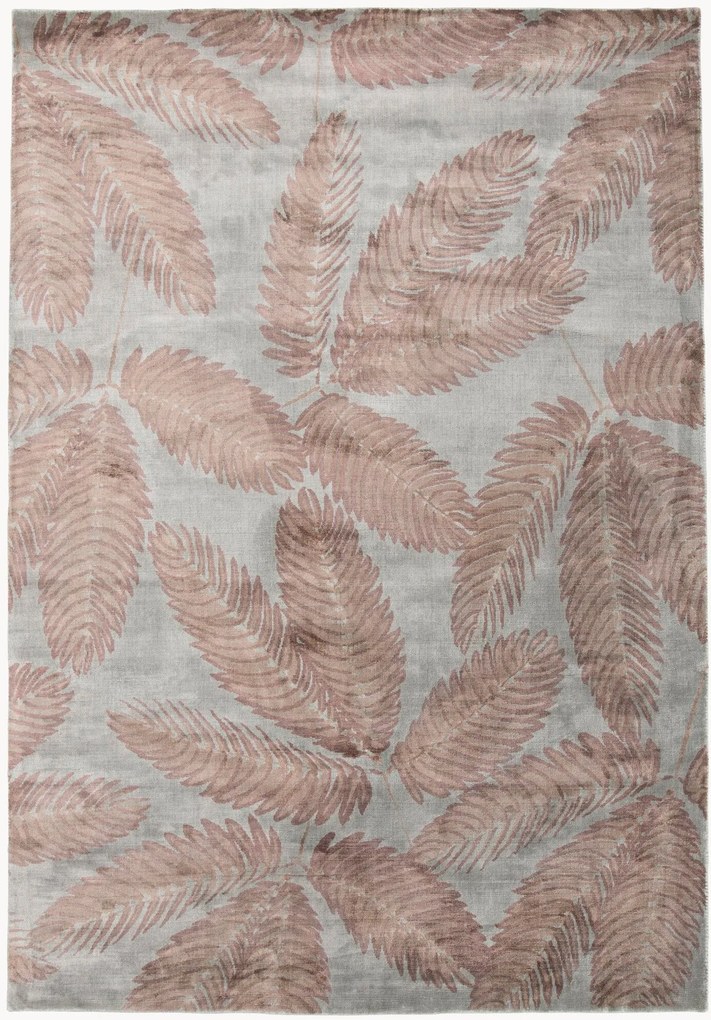 Handgeknoopt laagpolig viscose vloerkleed Ambrosia