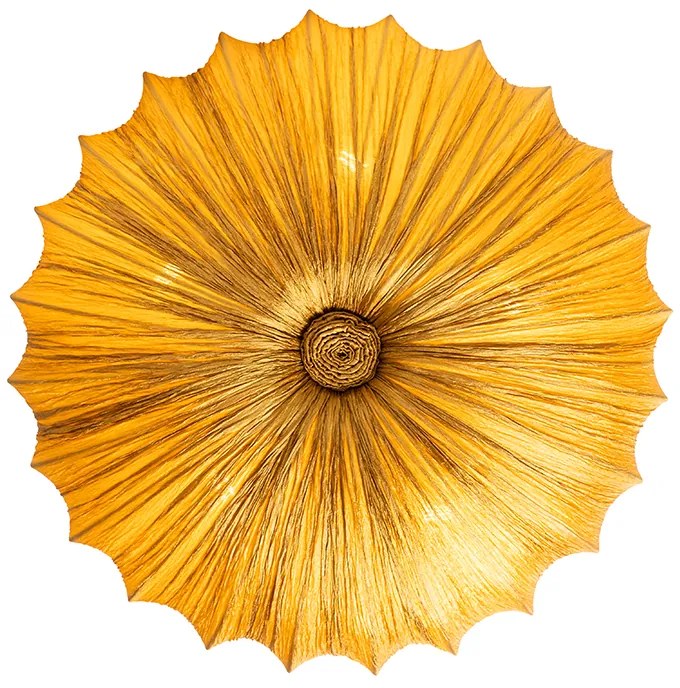 Japandi plafondlamp goud 60cm 5-lichts - Plu