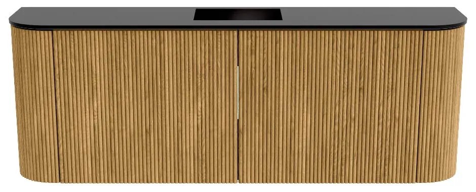 Mondiaz Joya 115cm toiletmeubel ronding links/rechts oak met wastafel faye midden 1 kraangat urban