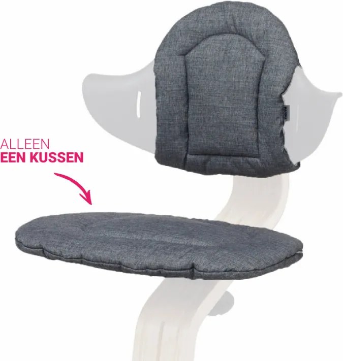 Highchair cushion kussen - Dark grey/sand - Kinderstoelen details