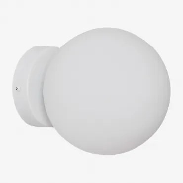 Uvol Traditional Wandlamp Van Roestvrij Staal Met Kristallen Bol Wit - Sklum