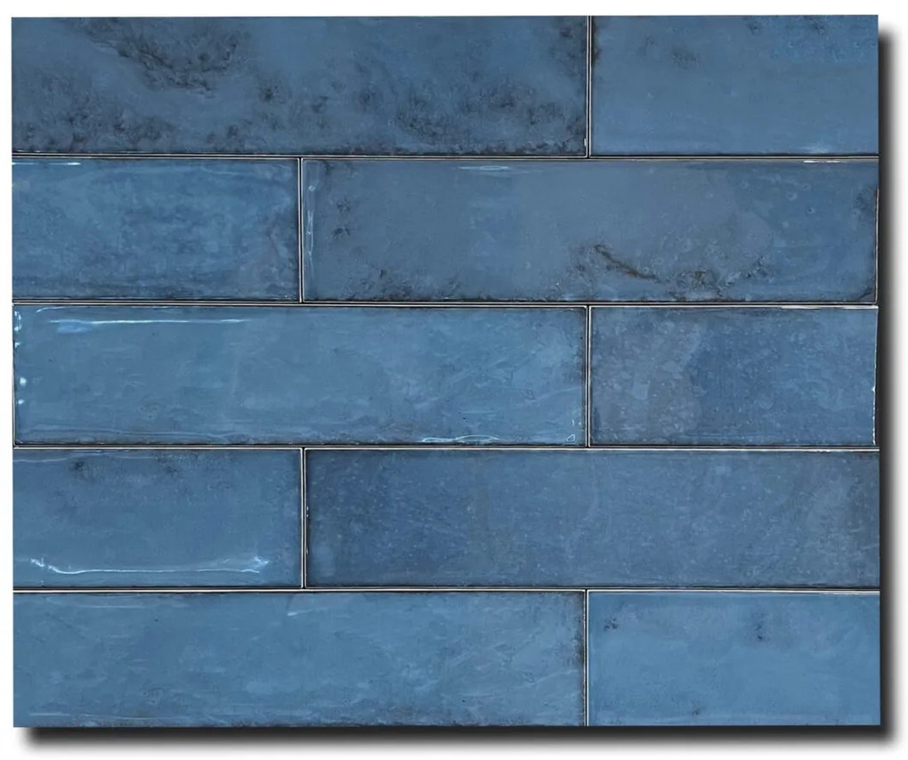 Wandtegel 7,5x30 Cm Cifre Drop Marine Glans RBT153