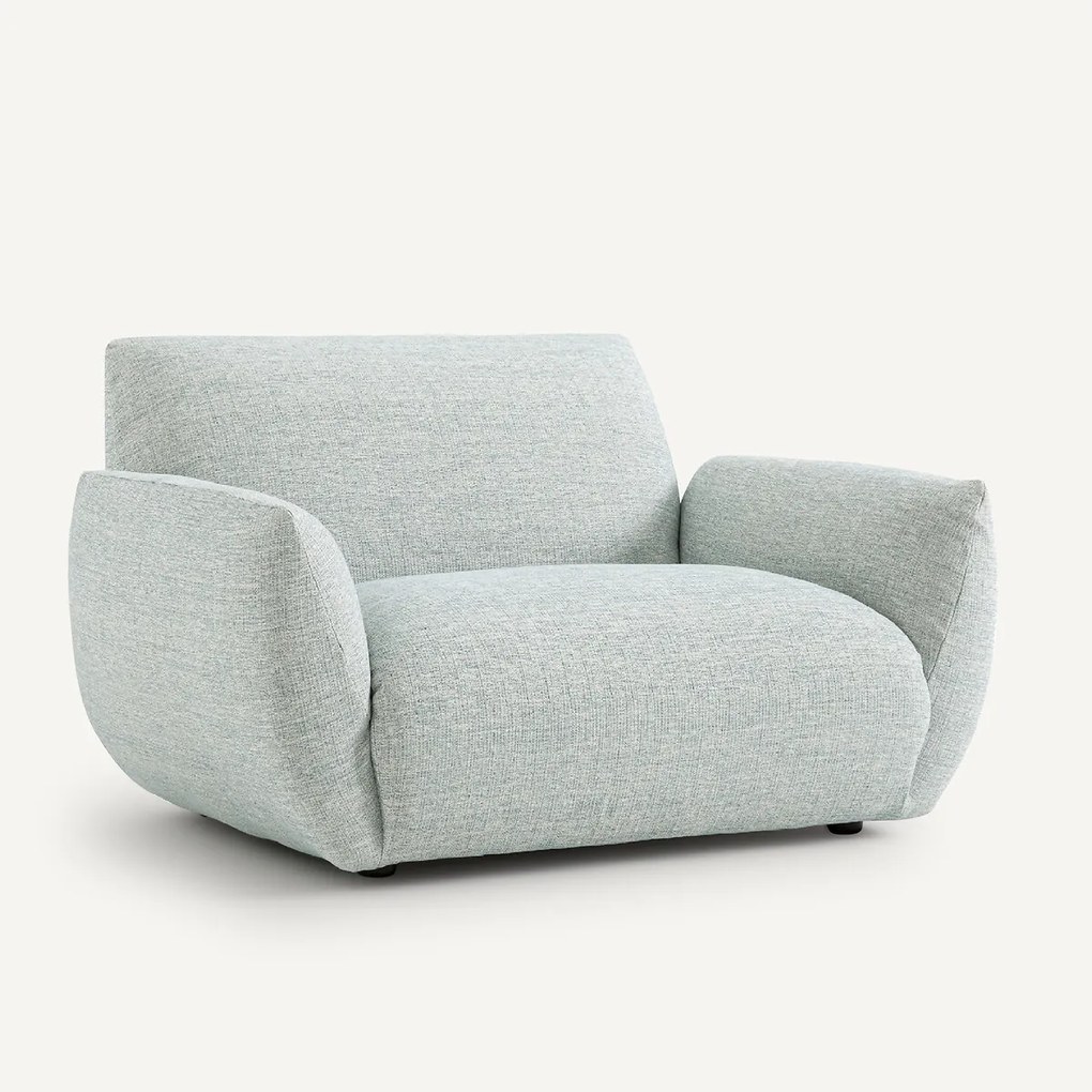 Fauteuil in canvas stof, Spogano