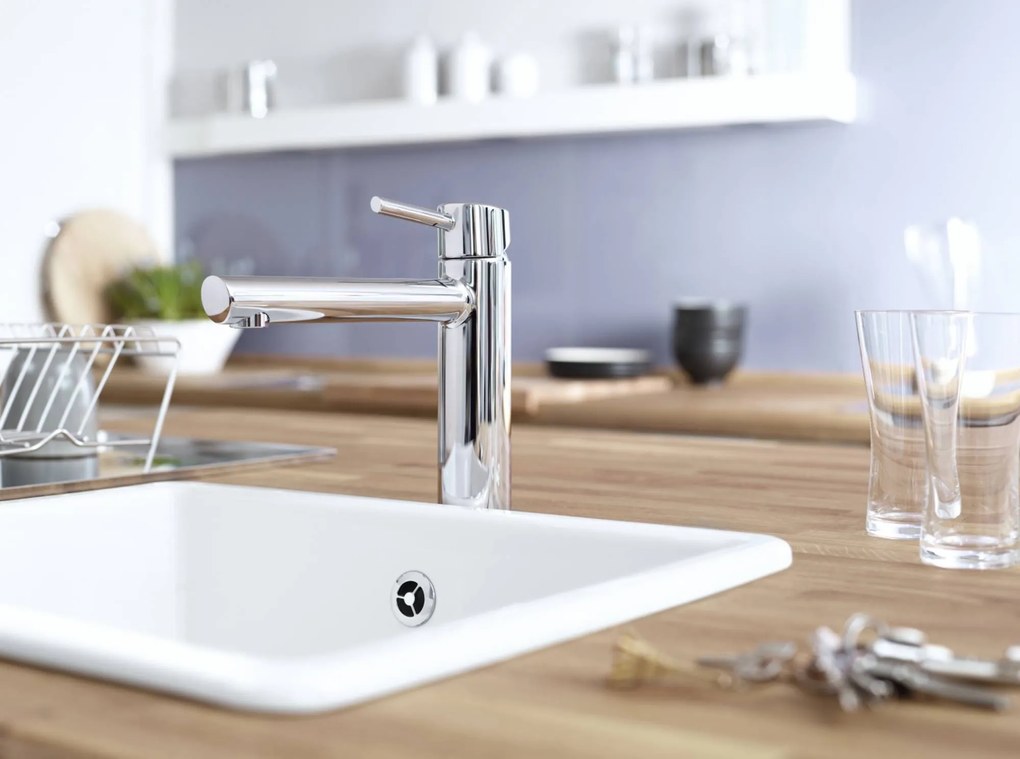 Grohe Concetto keukenkraan met medium uitloop Chroom