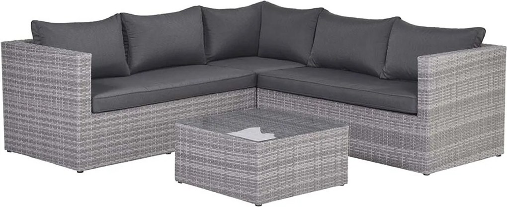 Garden Impressions Lyon loungeset 4-delig - grijs