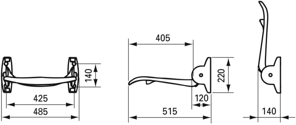 Handicare Douchezitting Antraciet