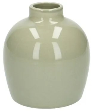 Vaasje, porselein, lichtgroen, 10 x 11 cm