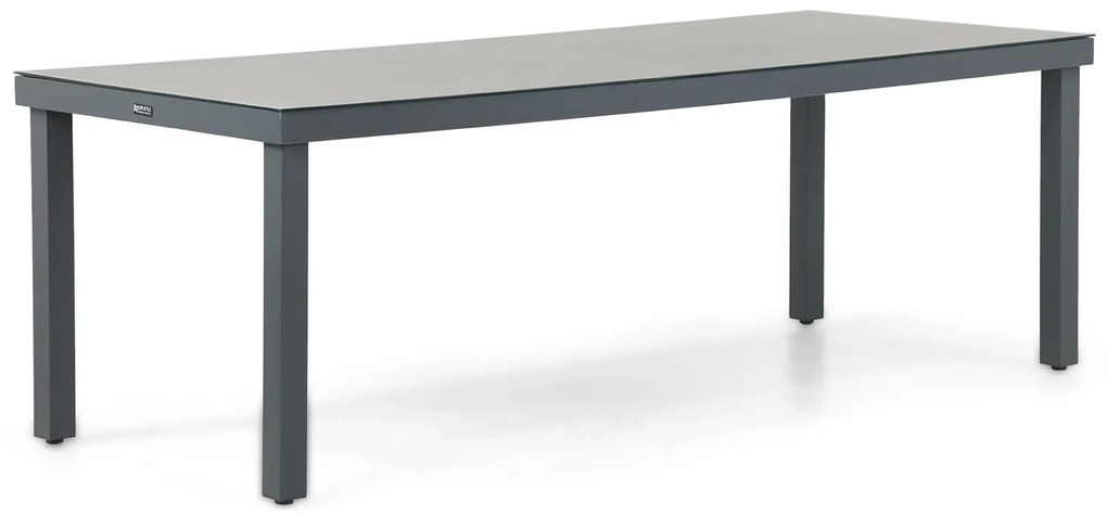 Dining Tuintafel   220 x 90 cm Aluminium/HPL Grijs  Porto