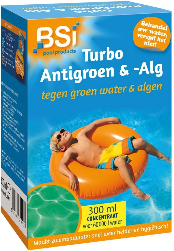BSI Turbo Groen&amp;Alg 300ml - bestrijdt algen&amp;groen zwembadwater