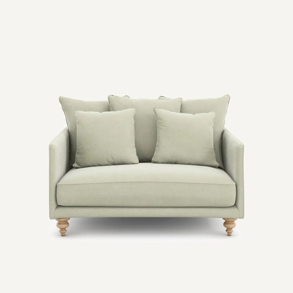 2-zits stonewashed fluwelen bank, Lazare