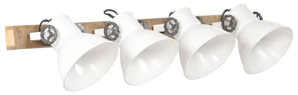vidaXL Wandlamp industrieel E27 90x25 cm wit