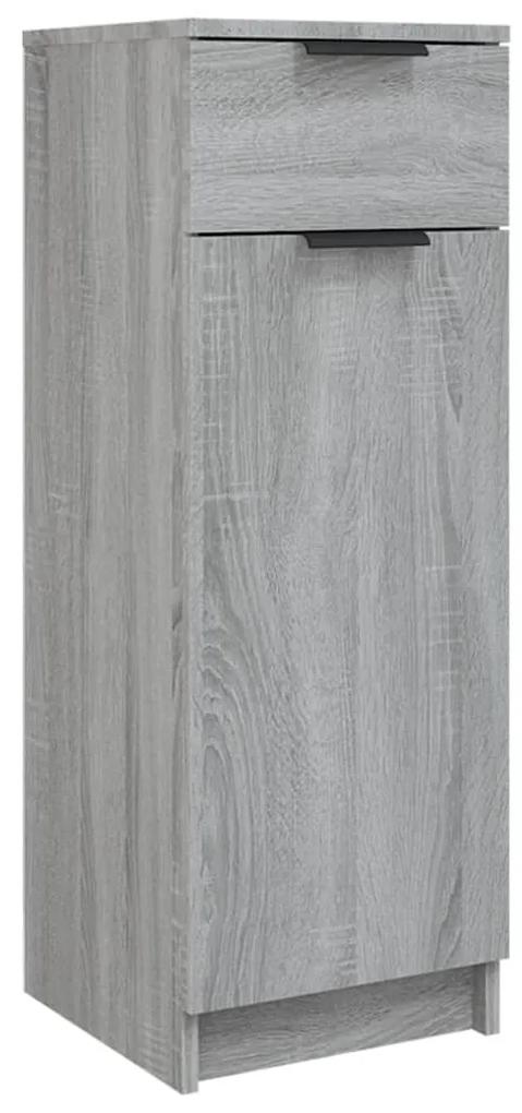 vidaXL Badkamerkast 32x34x90 cm bewerkt hout grijs sonoma eikenkleurig