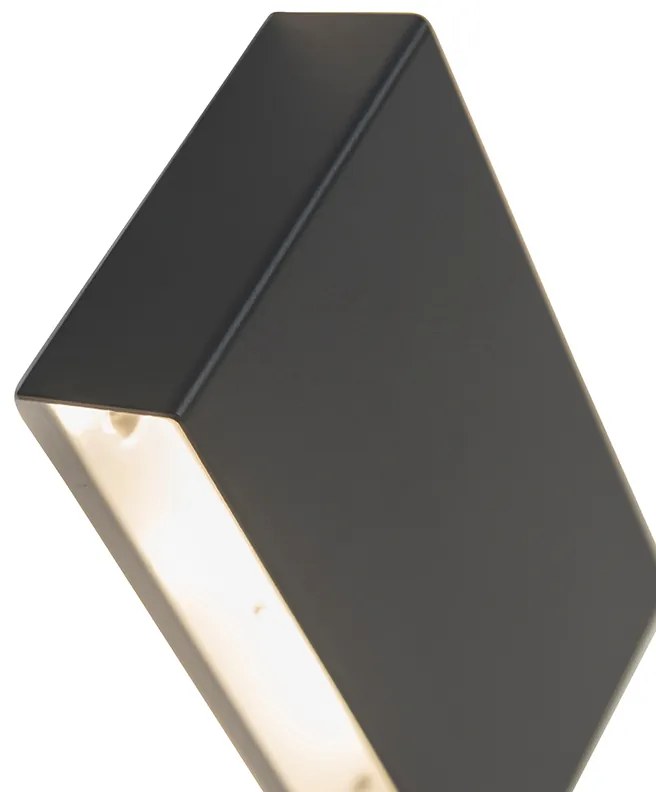 Moderne wandlamp zwart 2-lichts - Otan