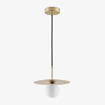 Jorien Plafondlamp Voor Badkamer Met Glazen Bol Goud - Sklum