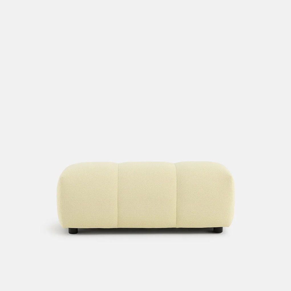 XL poef, in gewatteerde stof, lengte 109 cm, NURIA