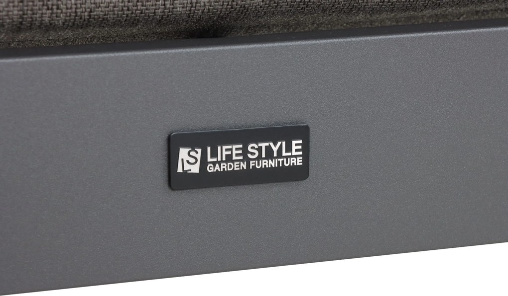 Hoek loungeset 6 personen Aluminium Grijs Lifestyle Garden Furniture Luca