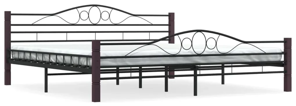 vidaXL Bedframe metaal zwart 200x200 cm