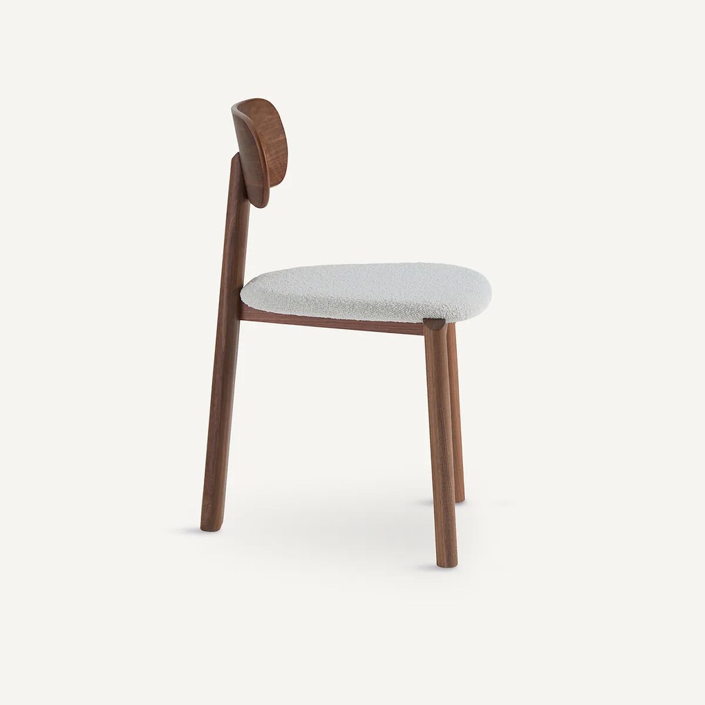 Stoel in bouclette, design E. Gallina, Marais