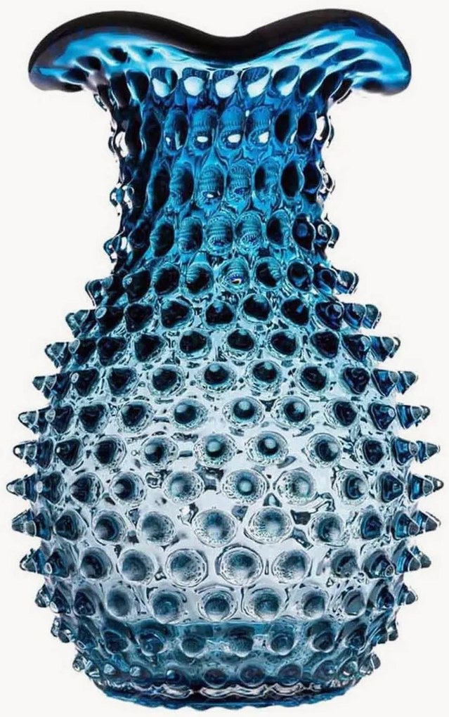 Mondgeblazen vaas Hobnail Blonde, H 30 cm