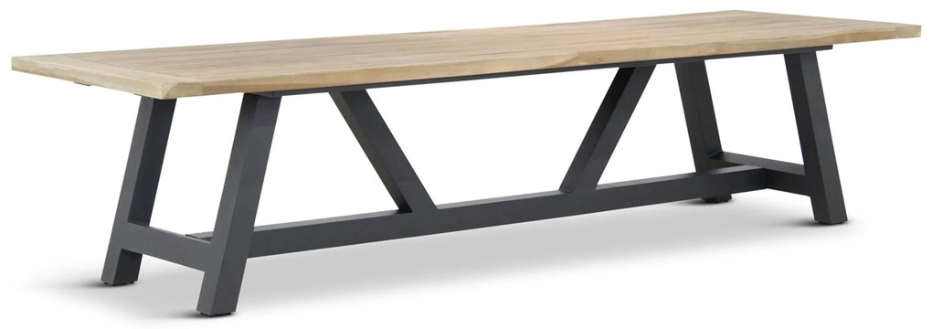 Dining Tuintafel rechthoekig 330 x 100 cm Grijs Trente