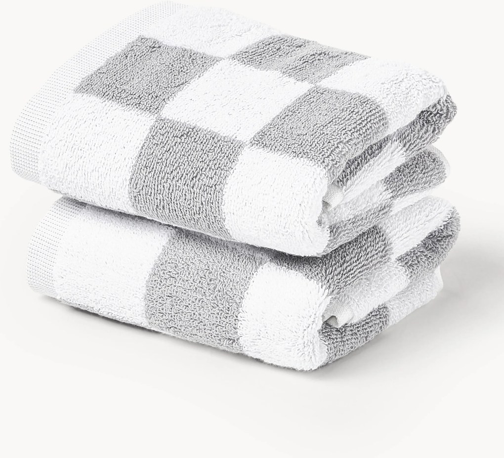 Westwing Crosby Studios, katoenen handdoek Damier, in verschillende formaten