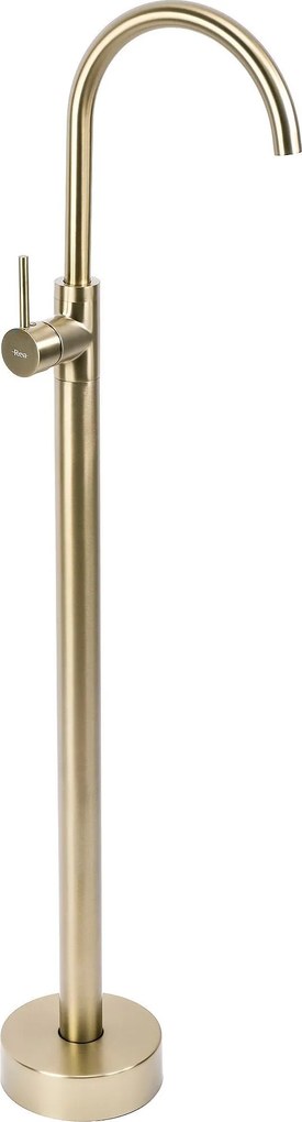 Vloeren wastafelkraan Rea Lungo Brush Gold