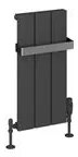 Eastbrook Rosano verticale aluminium radiator 28x60cm mat antraciet 316 Watt