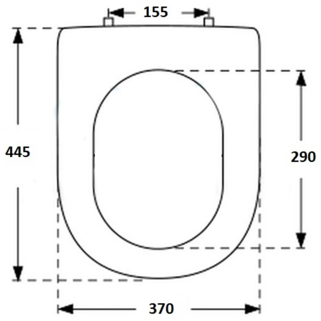 Laufen Pro Closetzitting 37x44,5x4,5 cm Wit