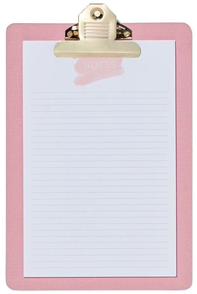 HEMA Klembord 26x18 Stof Roze