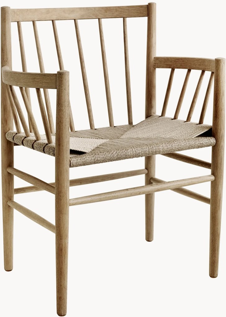 Eikenhouten armleunstoel J81