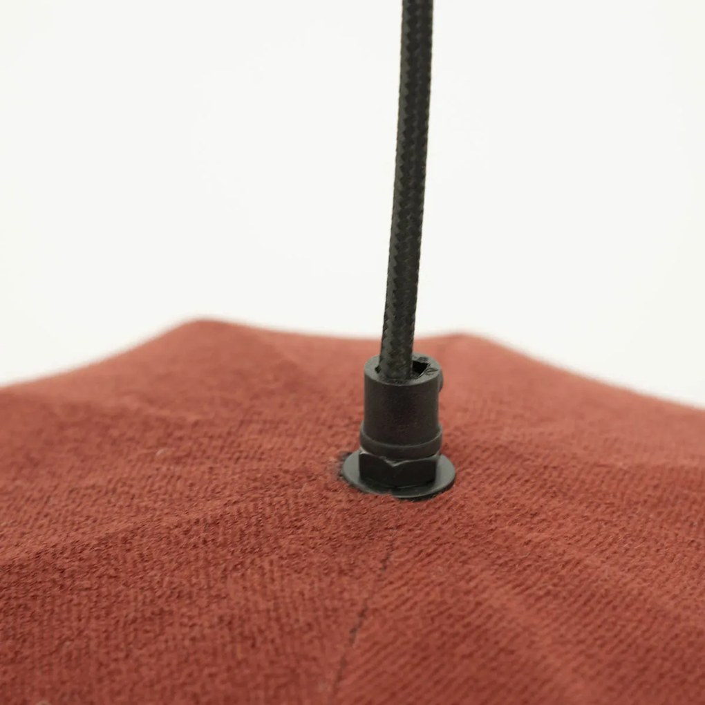 By-Boo Vinta Stoffen Hanglamp Burgundy Rood