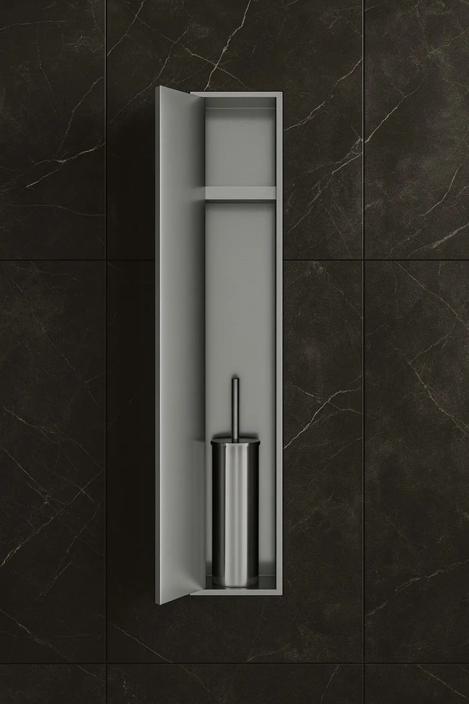 Hotbath &More inbouw toiletborstel en toiletrolhouder RVS