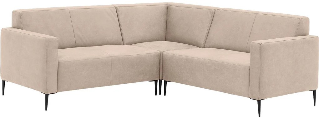 Goossens Key West beige, micro leer, 2-zits, modern design